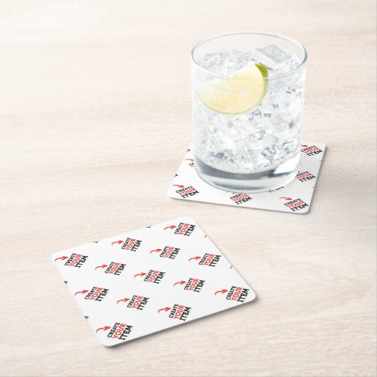 CREATE-YOUR-OWN DIY kundenspezifische Rechteckiger Pappuntersetzer (Vor Ort)