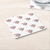 CREATE-YOUR-OWN DIY kundenspezifische Rechteckiger Pappuntersetzer (angewinkelt)