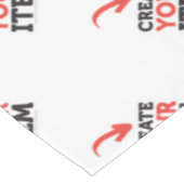 CREATE-YOUR-OWN DIY kundenspezifische Tischdecke (Schrägansicht)