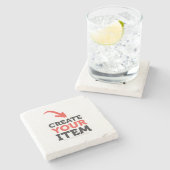 CREATE-YOUR-OWN DIY kundenspezifischer Steinuntersetzer (Seitenansicht)