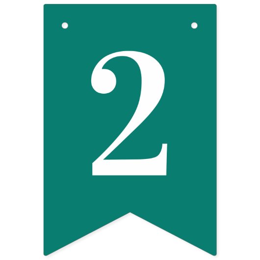 CREATE-YOUR-OWN DIY kundenspezifisches Wimpelkette (Zweite Fahne)