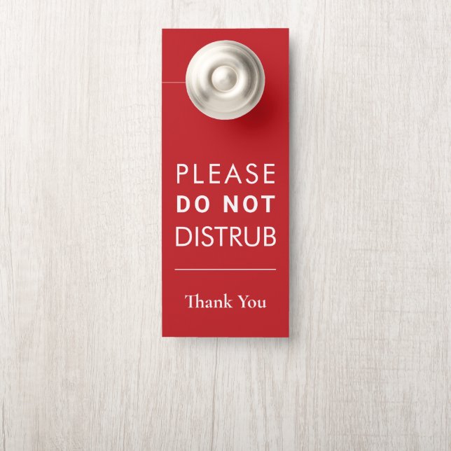 Create Your Own Do Not Disturb Wedding Door Hanger Türanhänger (Auf Knauf)