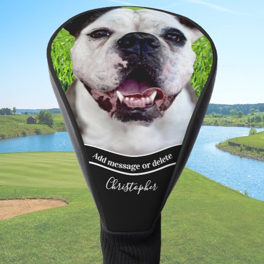 Create Your Own Dog Photo Personalized  Golf Headcover
