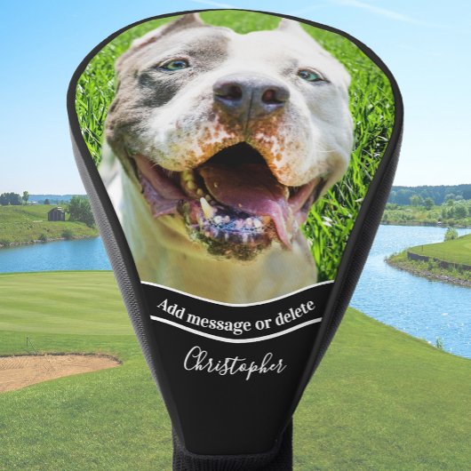 Create Your Own Dog Photo Personalized  Golf Headcover