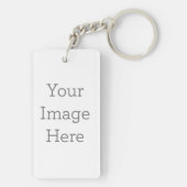 Acryl-Schlüsselanhänger, Rechteckig (doppelseitig) (Rückseite)