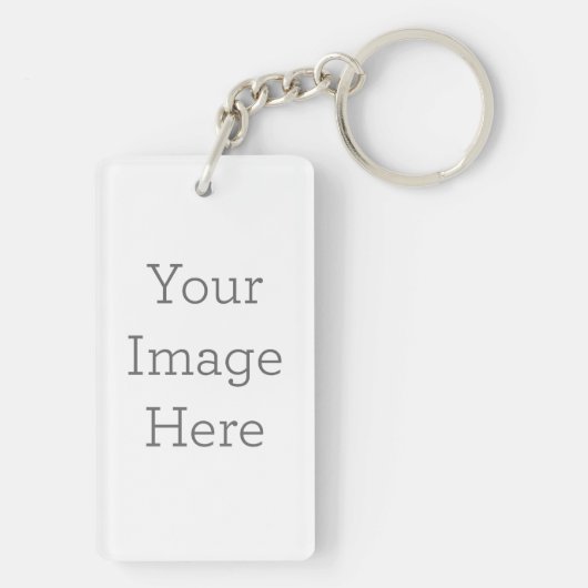Acryl-Schlüsselanhänger, Rechteckig (doppelseitig) (Rückseite)