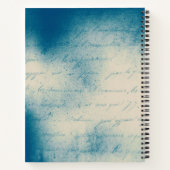 Create Your Own Dreamy Romantic Blue Love Letter Notizblock (Rückseite)