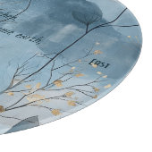 Create Your Own Dusky Golden Floral Minimalist Schneidebrett (Ecke)