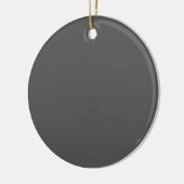 Create Your Own editable dark gray Keramik Ornament (Links)