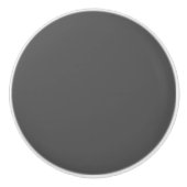 Create Your Own editable dark gray Keramikknauf (Vorderseite)