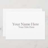 Create Your Own Einladung (Vorne/Hinten)