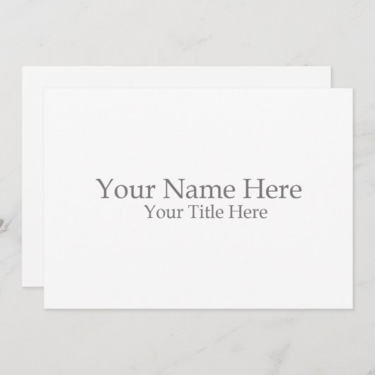 Create Your Own Einladung (Vorne/Hinten)