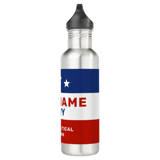 Create Your Own Election Campaign Water Bottle Edelstahlflasche (Rechts)