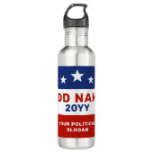 Create Your Own Election Campaign Water Bottle Edelstahlflasche (Vorderseite)