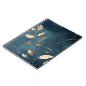 Create Your Own Elegant Blue & Gold Minimalist Notizblock (Linke Seite)