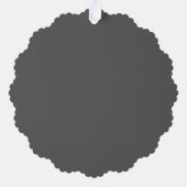 Create Your Own elegant dark gray Ornament Karte (Rückseite)