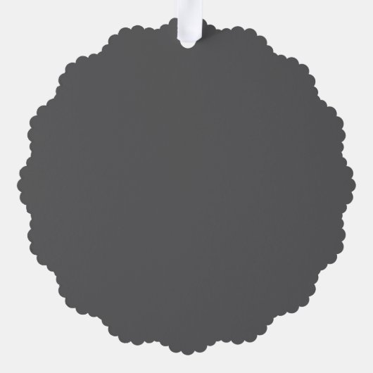Create Your Own elegant dark gray Ornament Karte (Rückseite)