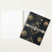Create Your Own Elegant Gold Fairy Stars Black Planer (Anzeige)