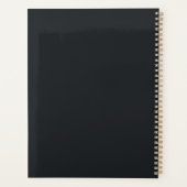 Create Your Own Elegant Gold Fairy Stars Black Planer (Rückseite)