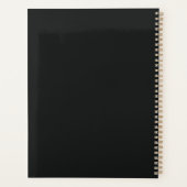 Create Your Own Elegant Gold Magic Symbols Black Planer (Rückseite)