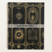 Create Your Own Elegant Gold Tarot Patchwork Planer (Vorderseite)