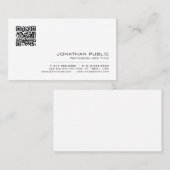 Create Your Own Elegant Modern Simple QR Code Visitenkarte (Vorne/Hinten)