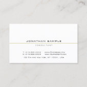 Create Your Own Elegant Modern Simple Template Visitenkarte (Rückseite)