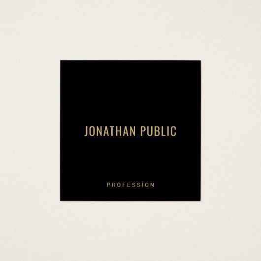 Create Your Own Elegant Template Black Gold (Vorderseite)