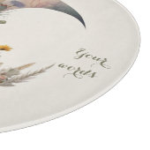 Create Your Own Elysian Floral Crescent Moon Schneidebrett (Ecke)