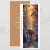 Create Your Own Enchanted Elephant Bookmark Card (Vorne/Hinten)