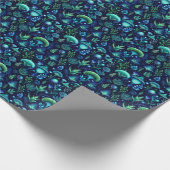 Create Your Own Ethereal Garden Green Wildflowers Geschenkpapier (Ecke)