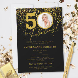 Create Your Own Fabulous Birthday Photo Invitation Karte