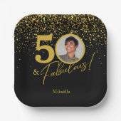 Create Your Own Fabulous Birthday Photo Pappteller (Vorderseite)