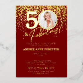 Create Your Own Fabulous Milestone Birthday Photo Folieneinladung