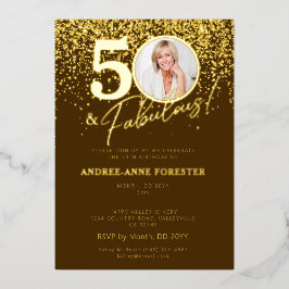 Create Your Own Fabulous Milestone Birthday Photo Folieneinladung