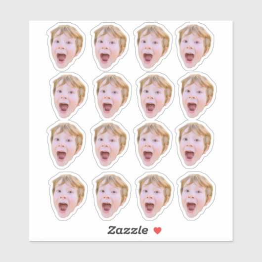 Create Your Own Face Sticker (Blatt)