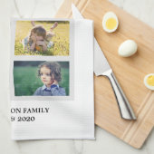 Create your own family photo collage geschirrtuch (Viertel Falte)