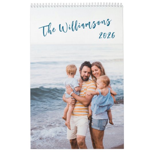 Create Your Own Family Photo Simple Modern 2026 Kalender (Titelbild)