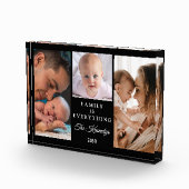 Create Your Own Family Quote Black 3 Collage Fotoblock (Rechts)