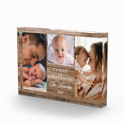 Create Your Own Family Quote Wood 3 Collage Fotoblock (Rechts)