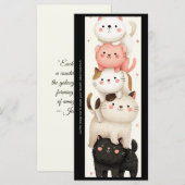 Create Your Own Fat Cat Stack Bookmark Card (Vorne/Hinten)