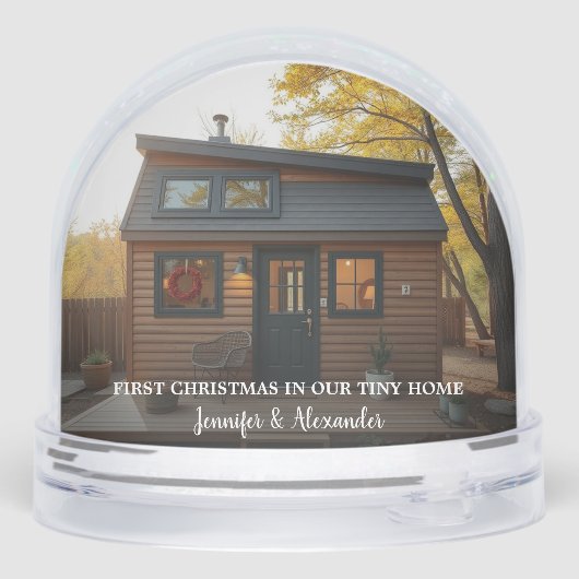 Create your own first christmas in our tiny home schneekugeln (Rückseite)