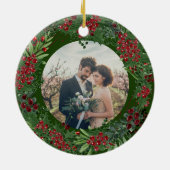 Create your own First Christmas Together photo Keramik Ornament (Hinten)