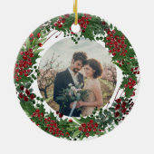 Create your own First Christmas Together photo Keramik Ornament (Hinten)