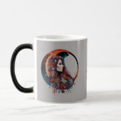 Create Your Own Floral Boho Autumn Moon Verwandlungstasse (Links)