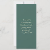Create Your Own Floral Capybaras Bookmark Card (Rückseite)