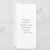 Create Your Own Fluffy Kitten Vine Bookmark Card (Rückseite)