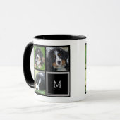 Create your own Foto Klebemasse monogrammed Tasse (Vorderseite Links)
