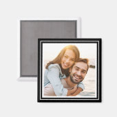 Create Your Own Foto von Custom Keepsake Black Magnet (Vorderseite/Rückseite)