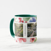 Create your own garden photos monogrammed tasse (Vorderseite Links)